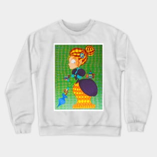 Lady ready for tea Crewneck Sweatshirt